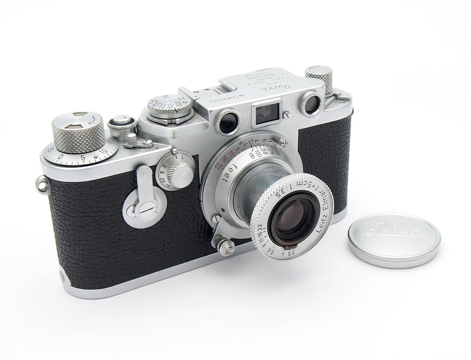 Leica 111F RD DA with 5cm F3.5 Red Scale Elmar #10605