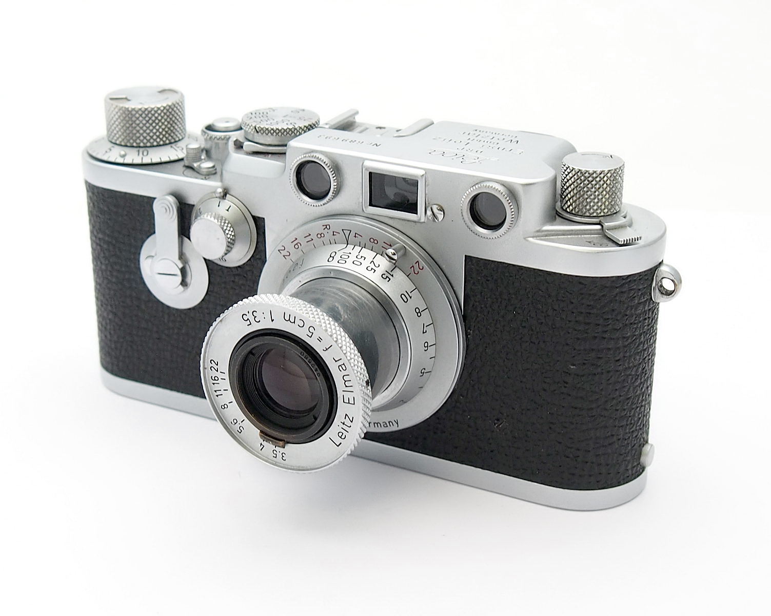Leica 111F RD DA with 5cm F3.5 Red Scale Elmar #10605