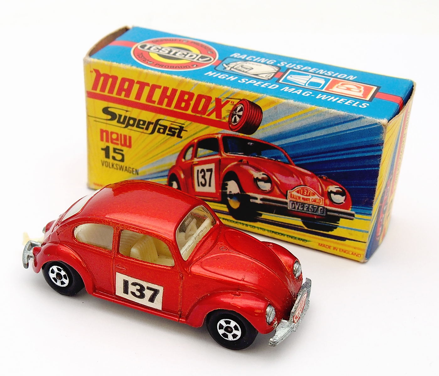 Matchbox Superfast No.15 Volkswagon 1500 Mint & Boxed #9557