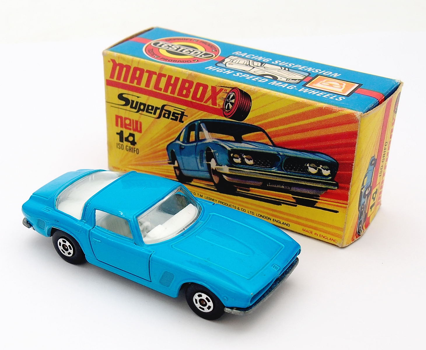 Matchbox Superfast No.14 Iso Grifo, Mint & Boxed #9556