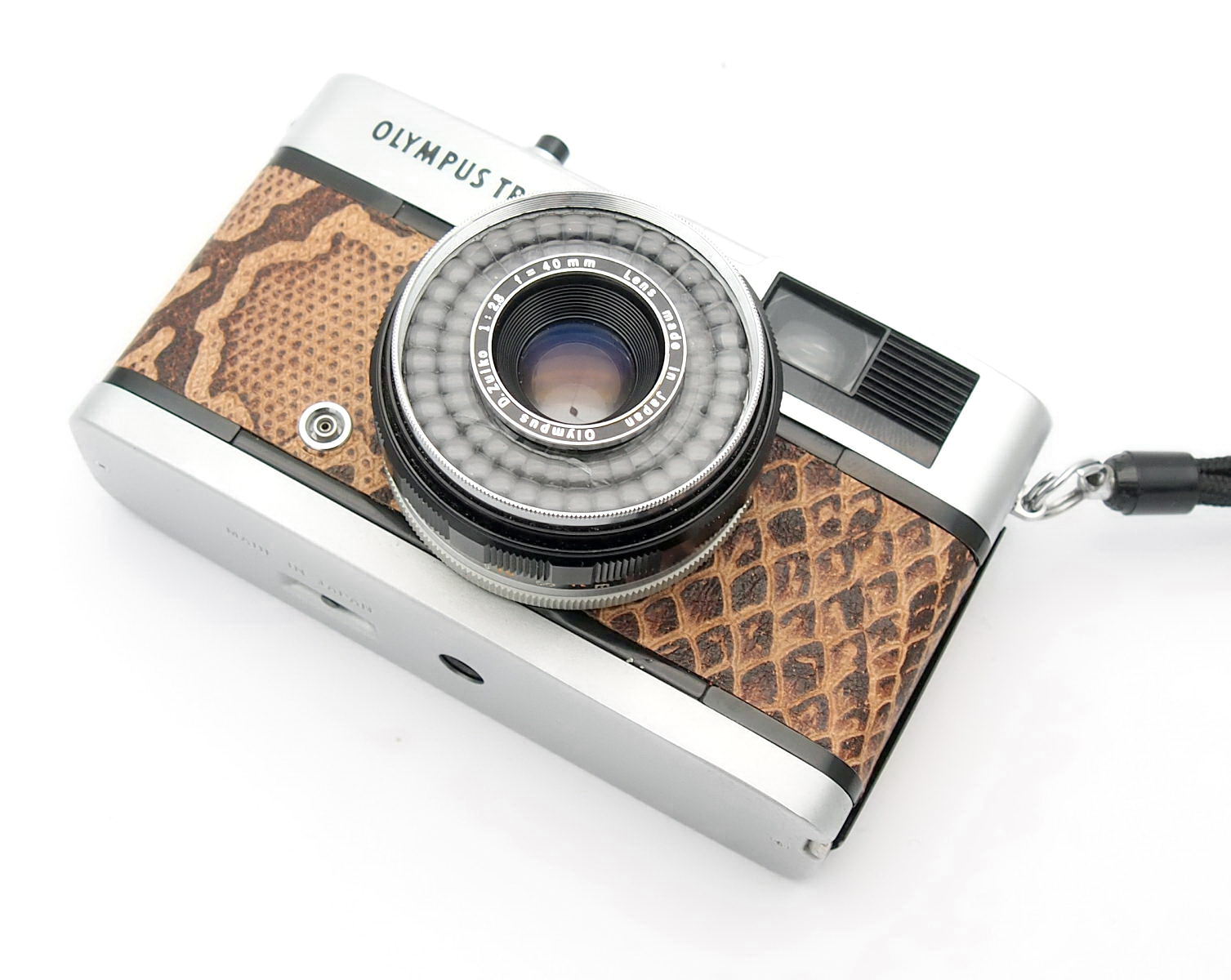 Olympus Trip 35, Snakeskin, New Seals #11163