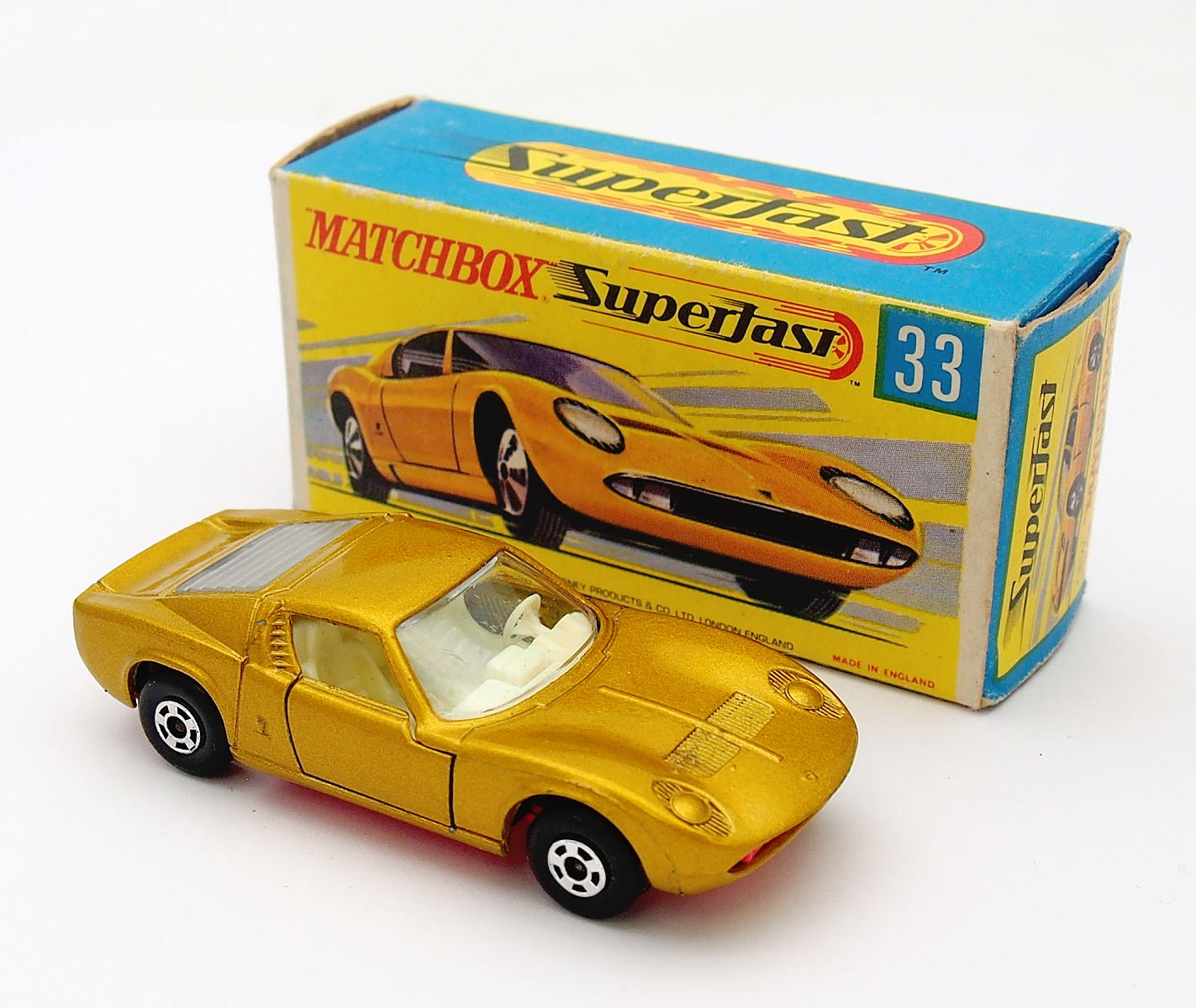 Matchbox Superfast No.33 Lamborghini Miura P400 Mint Boxed #9559
