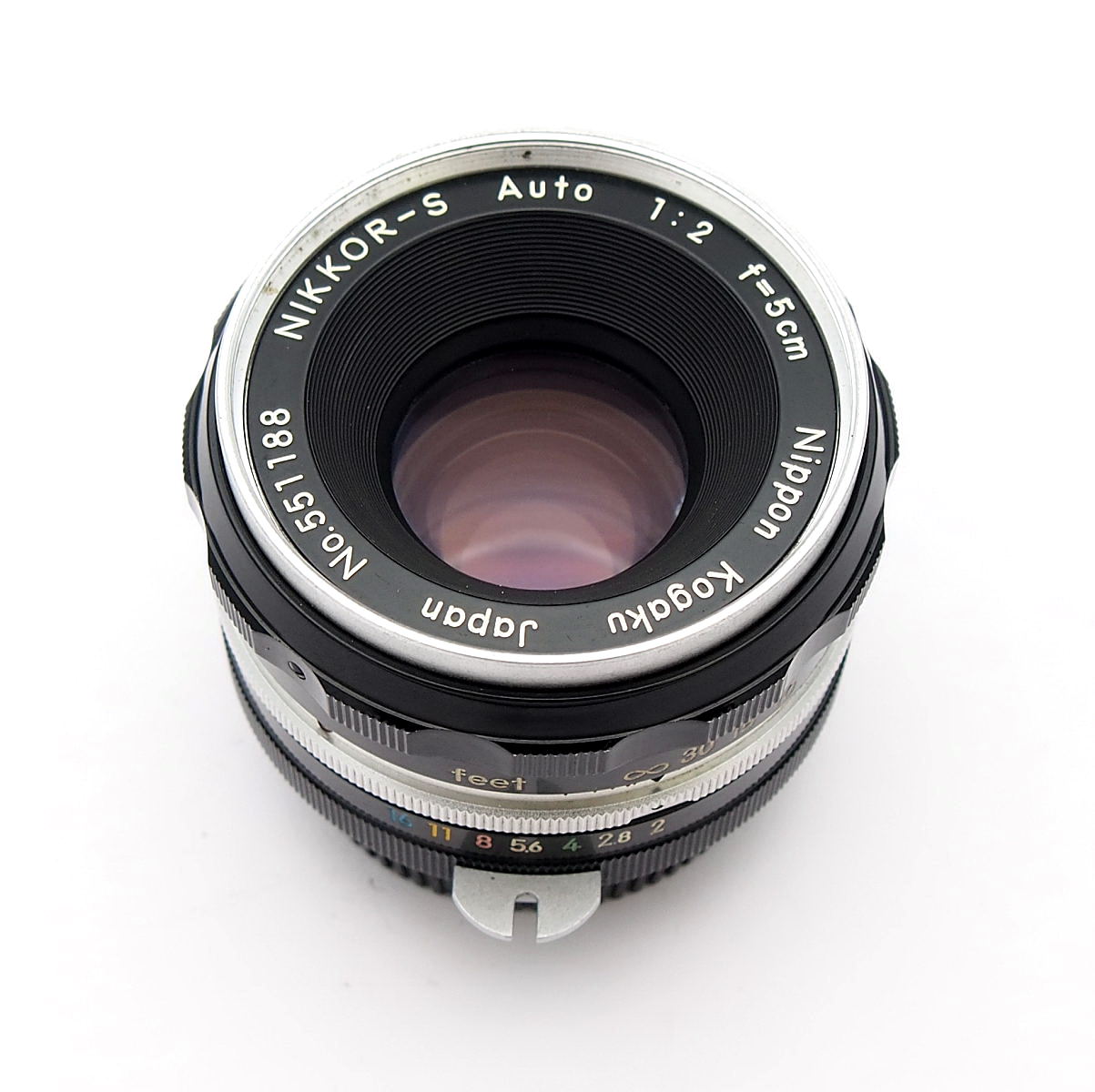 Nikon Nippon Kogaku 5cm F2 Nikkor-S Patent Pending Lens #9641