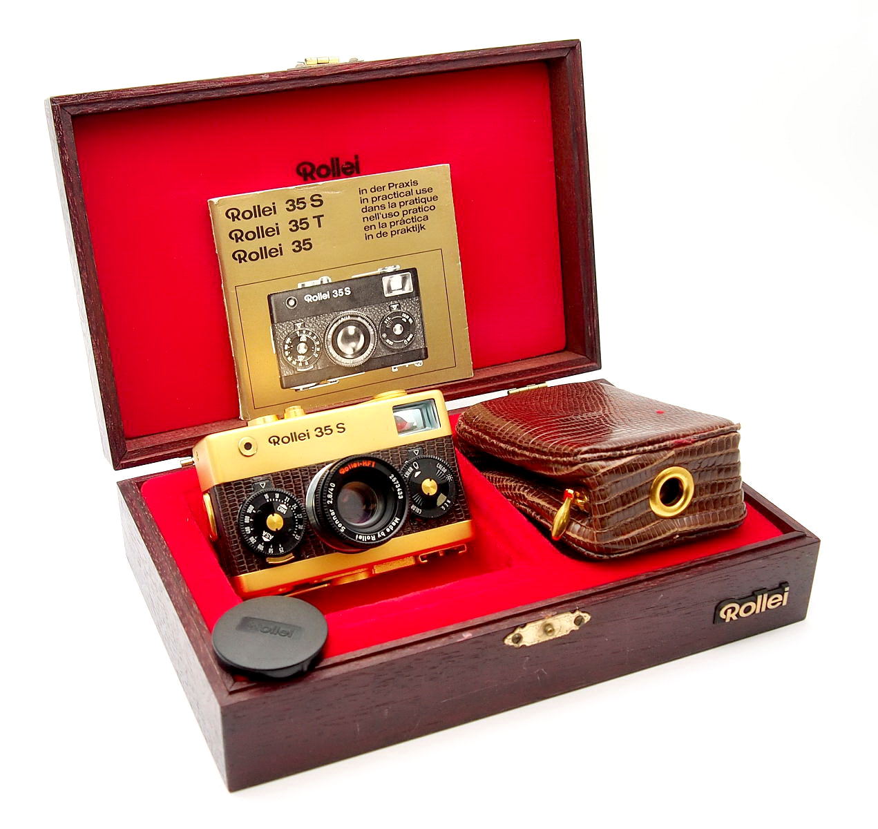 Rollei 35S, Gold Edition F2.8, Mint, Cased, Boxed #10726