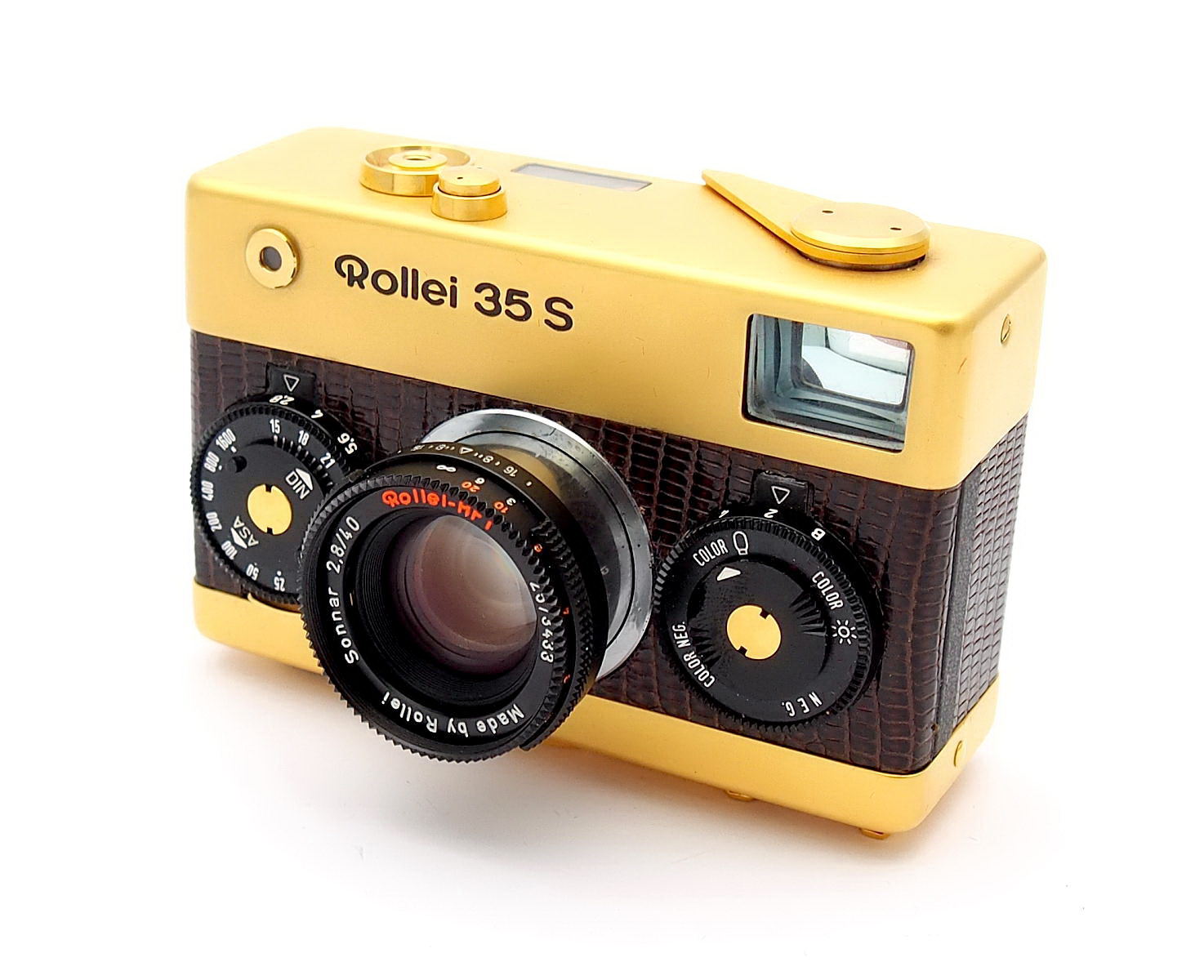 Rollei 35S, Gold Edition F2.8, Mint, Cased, Boxed #10726