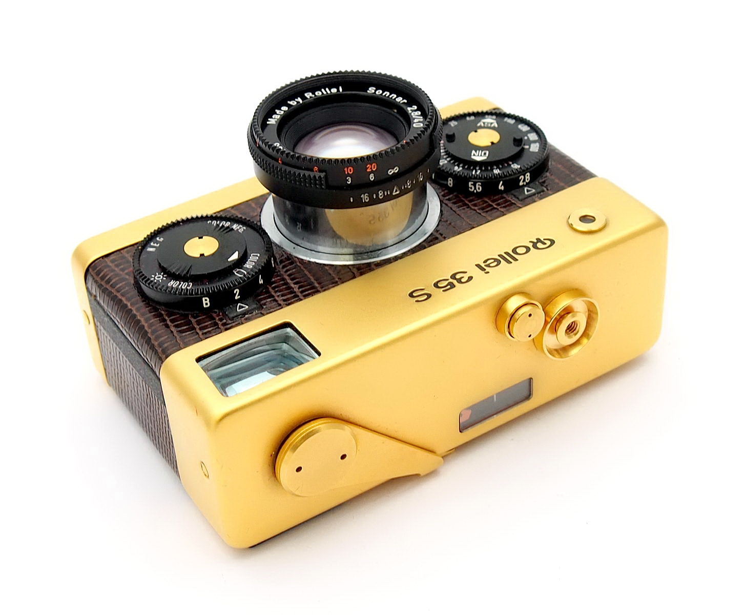 Rollei 35S, Gold Edition F2.8, Mint, Cased, Boxed #10726
