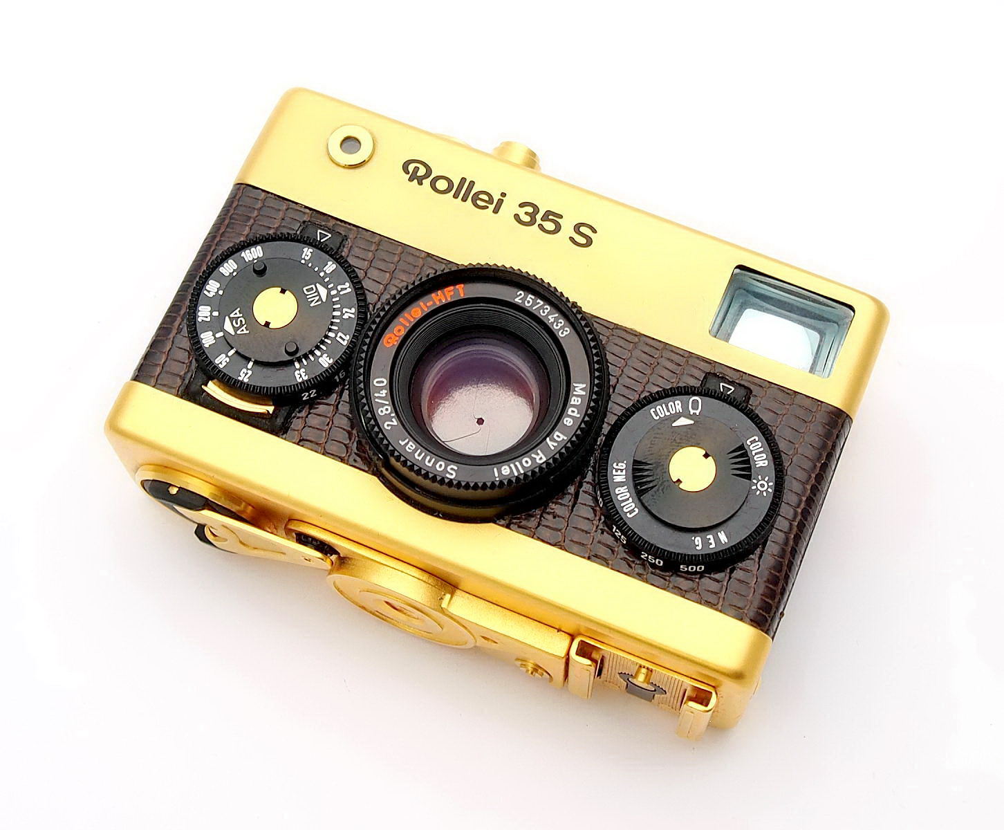 Rollei 35S, Gold Edition F2.8, Mint, Cased, Boxed #10726