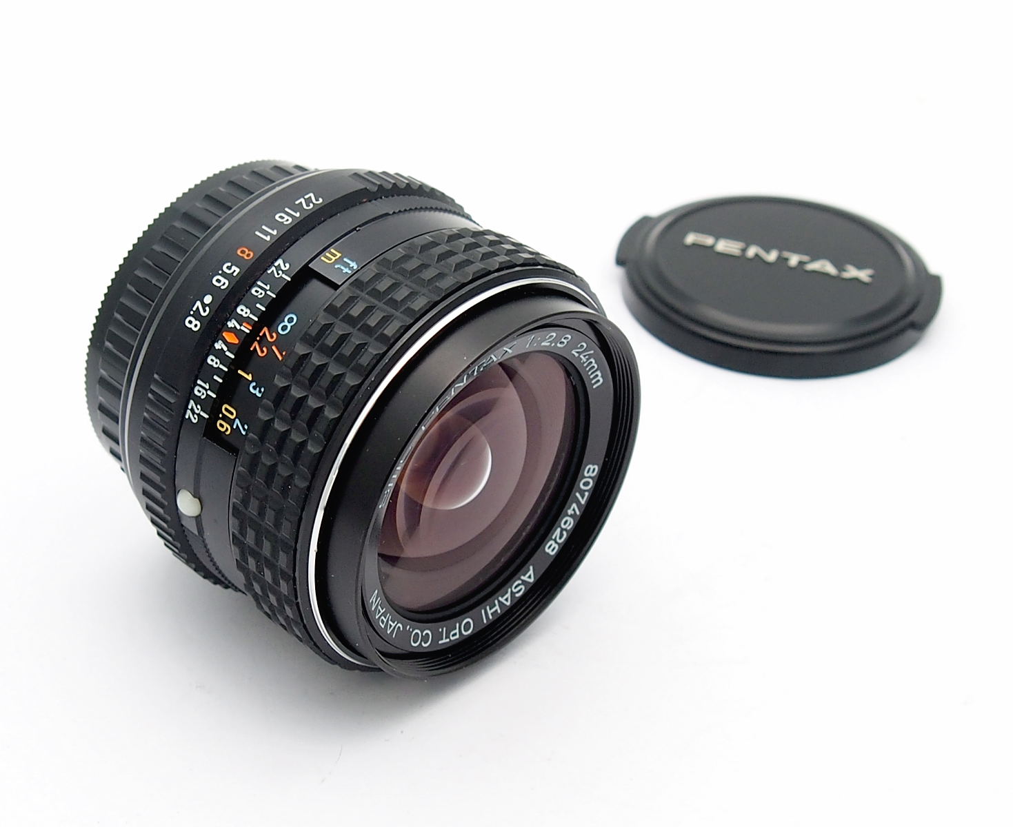 Pentax 24mm F2.8 PKM Mount Lens, Mint & Cased #11117