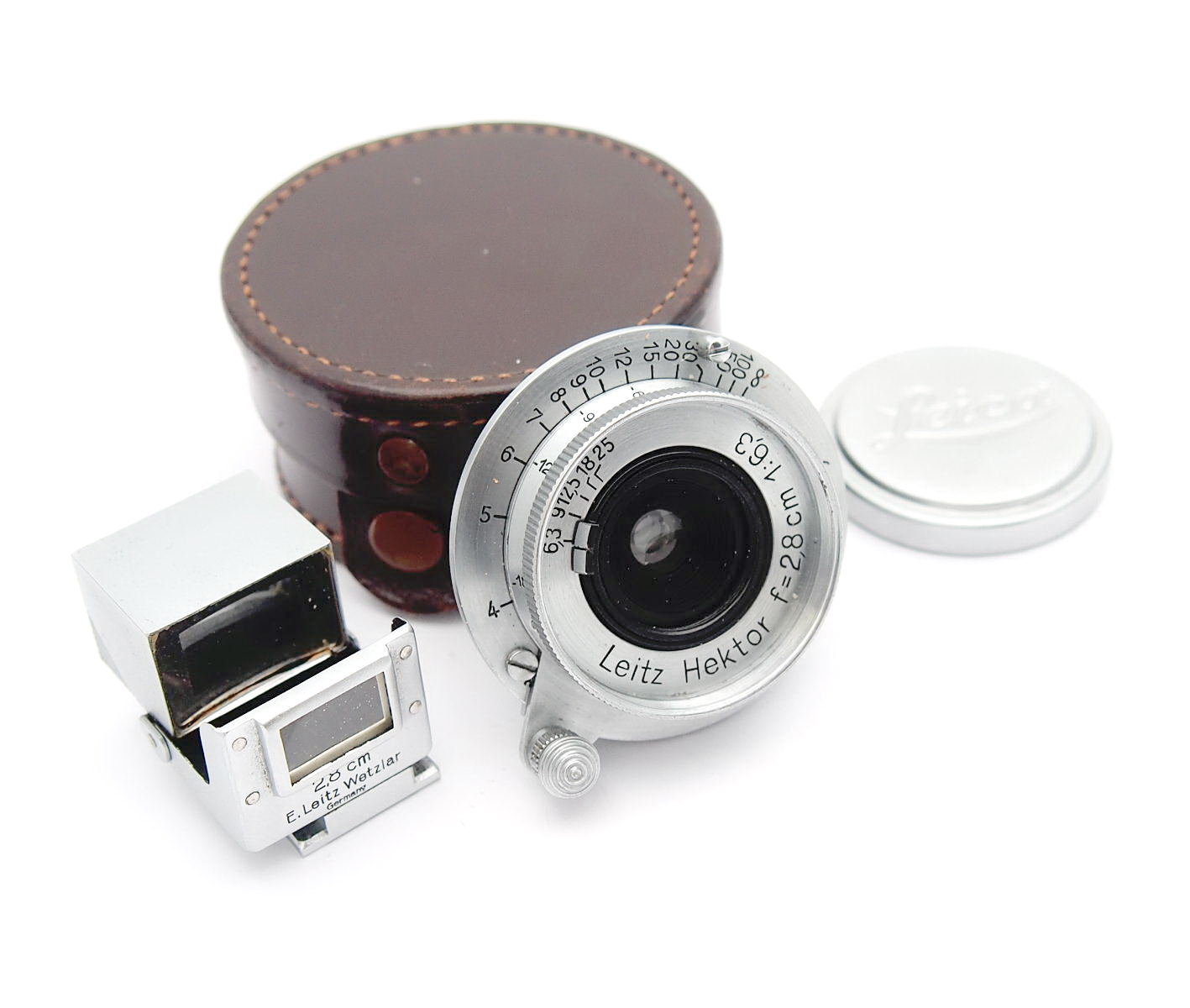 Leica 2.8cm F6.3 Hector with SUOOQ Viewfinder, c.1938 #10920