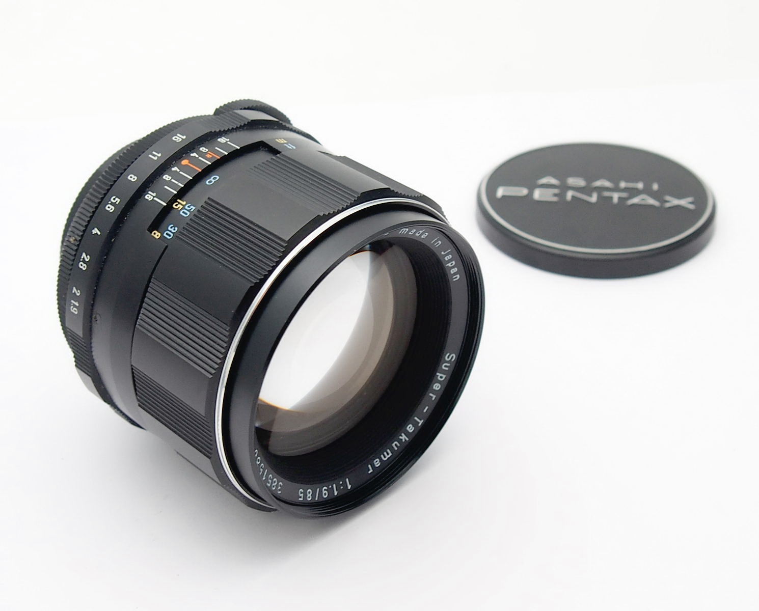 Asahi Pentax 85mm F1.9 Super-Takumar, Mint & Cased + Hood #10825