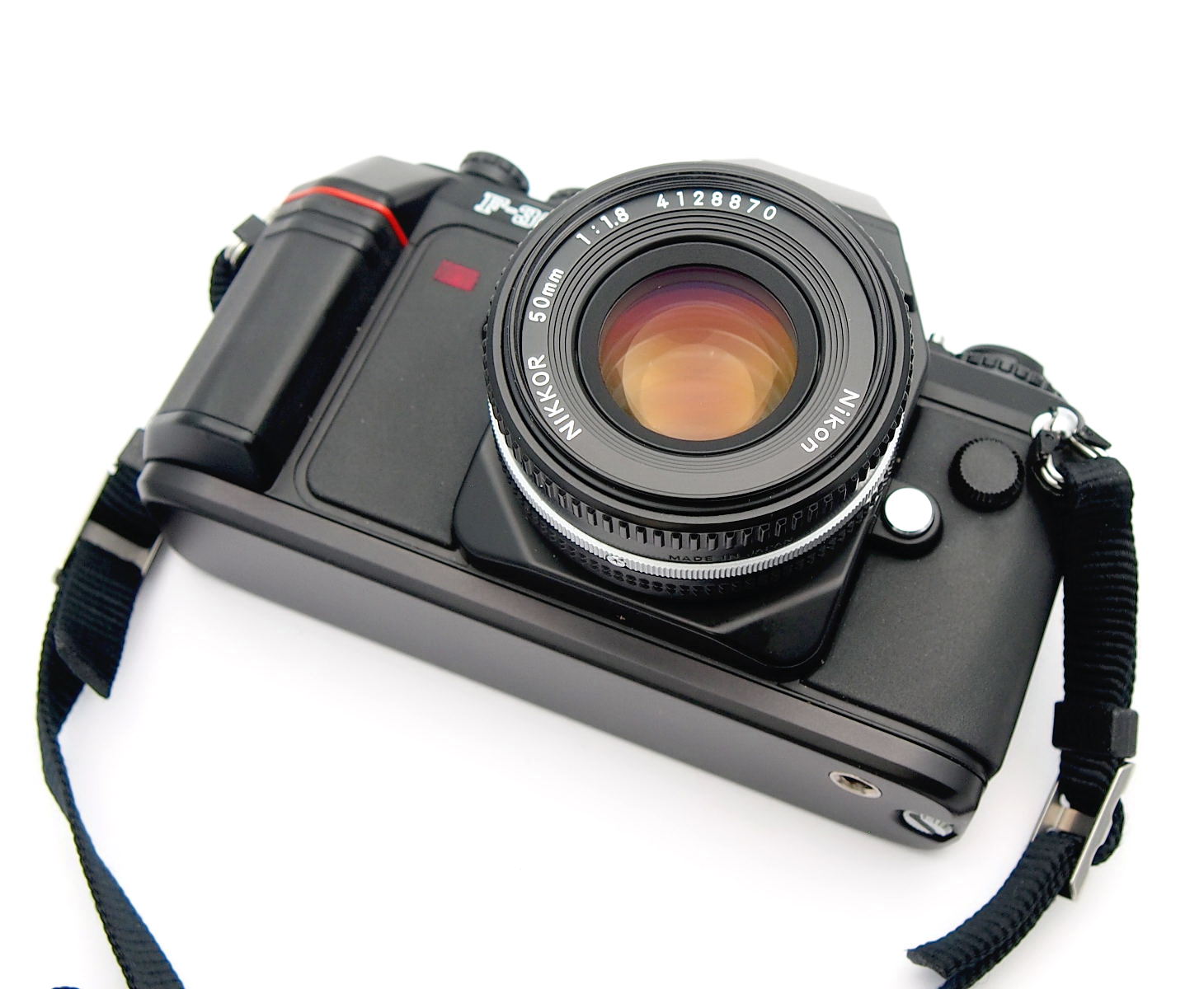 Nikon F301 SLR + 50mm F1.8 Ais, Mint, Strap, Case, Book #11055