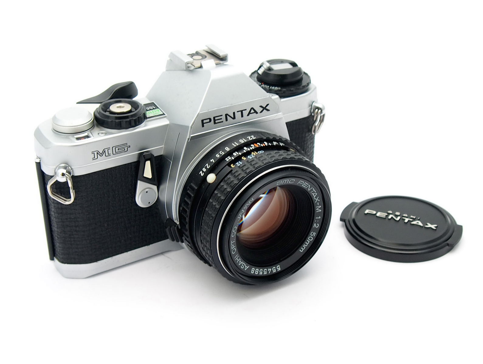 Pentax MG SLR with PKM SMC 50mm F2 Lens #10174