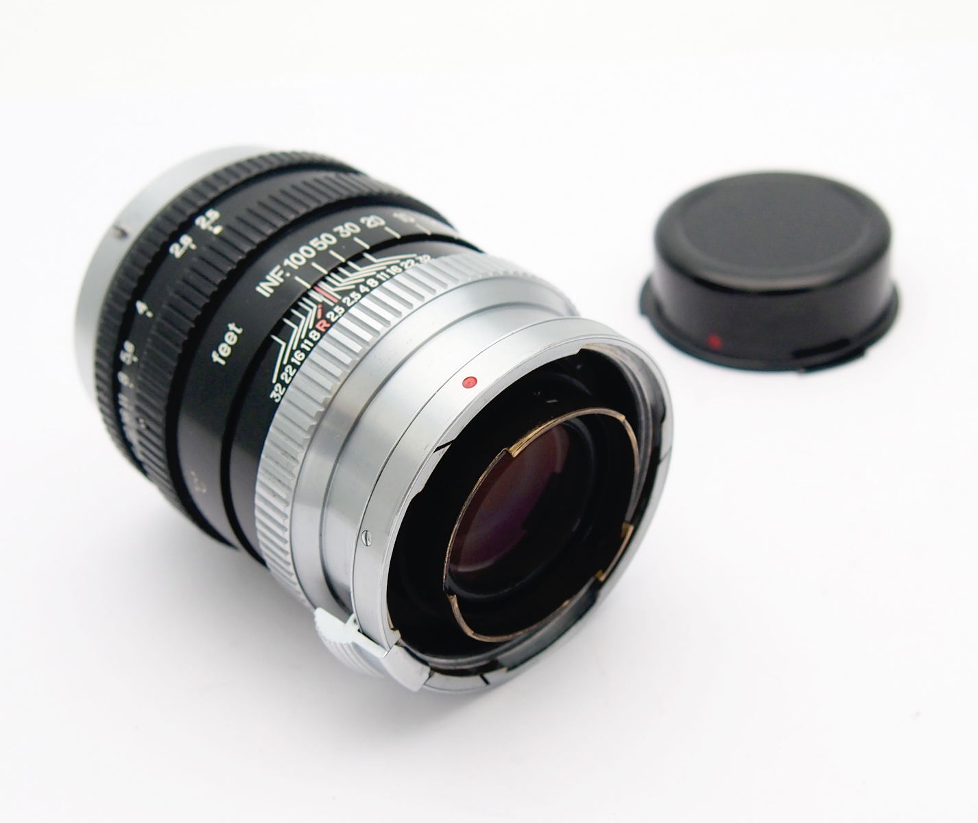 Nikon 10.5cm F2.5 Nikkor-P.C Rangefinder Lens + Hood #11058