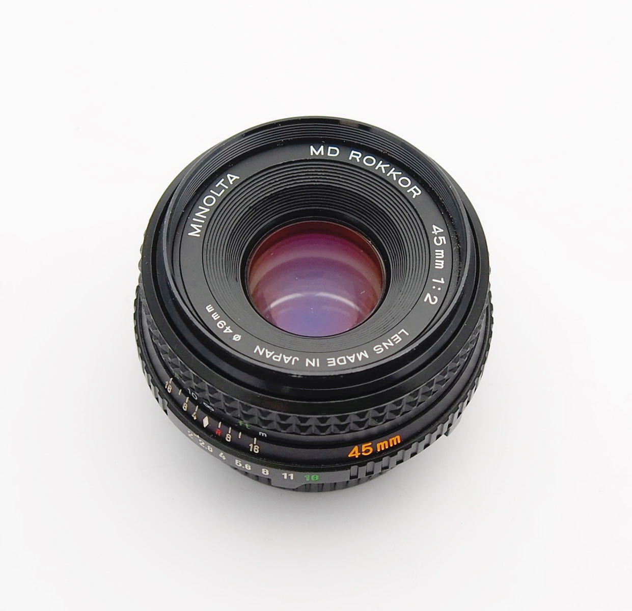 Minolta MD Rokkor 45mm F2 Lens #11047