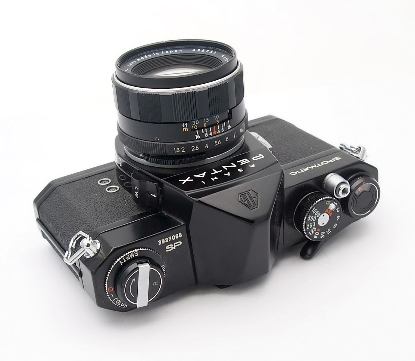 Pentax Spotmatic SP1000 with 55mm F1.8 in Black #11210