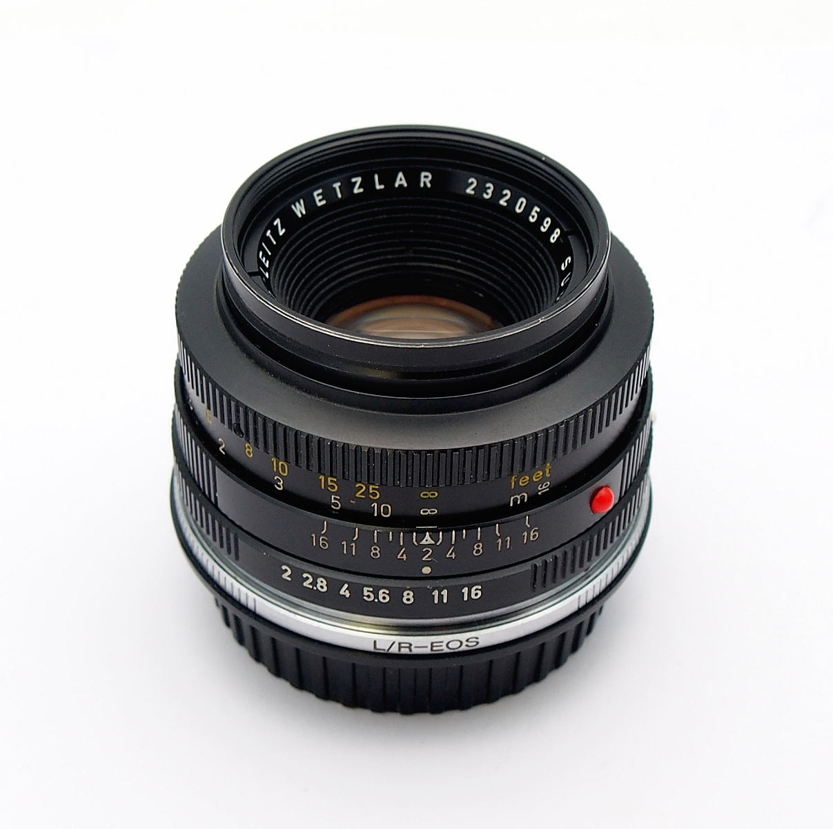 Leica R 50mm F2 Summicron-R 2-Cam + Canon EF Mount #10277