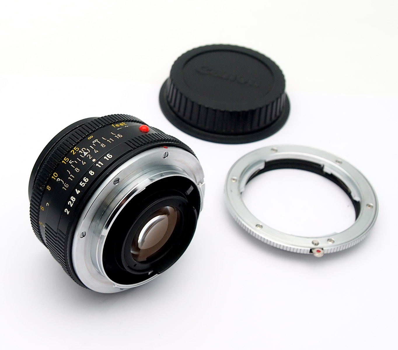 Leica R 50mm F2 Summicron-R 2-Cam + Canon EF Mount #10277