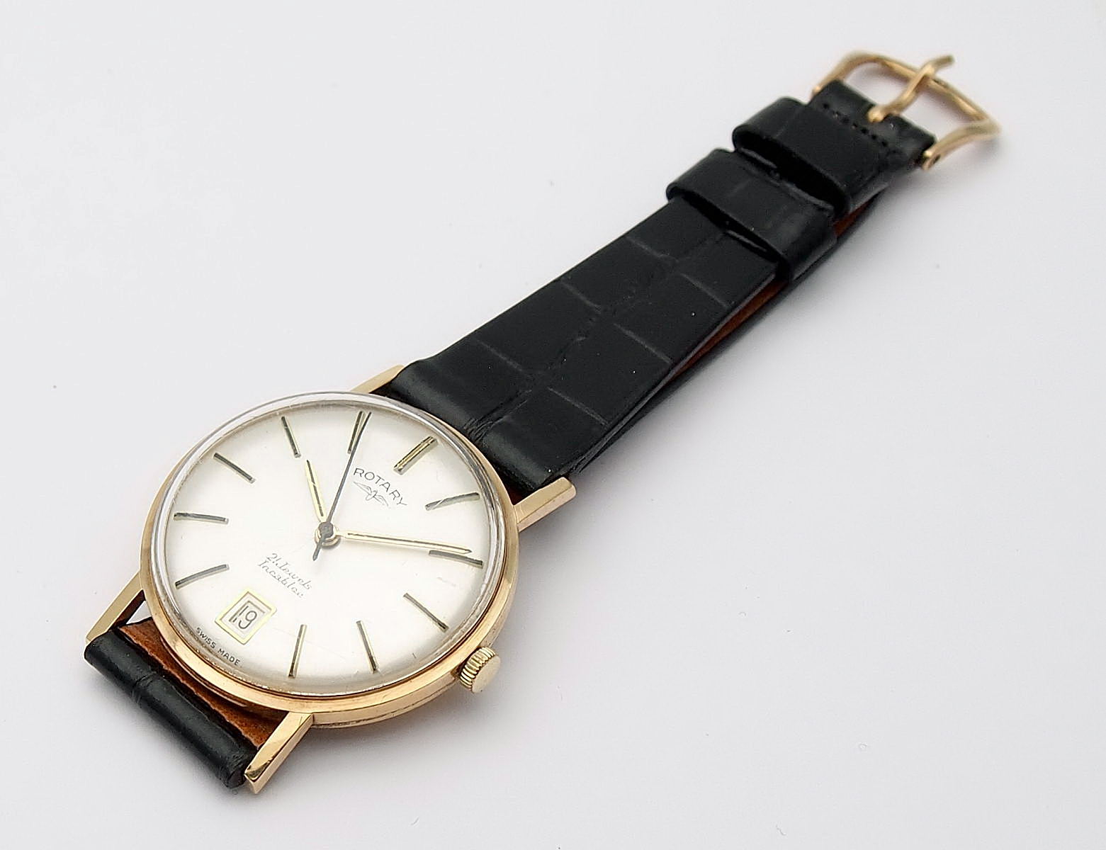 Rotary 9ct Gold Swiss Manual Wristwatch #10480