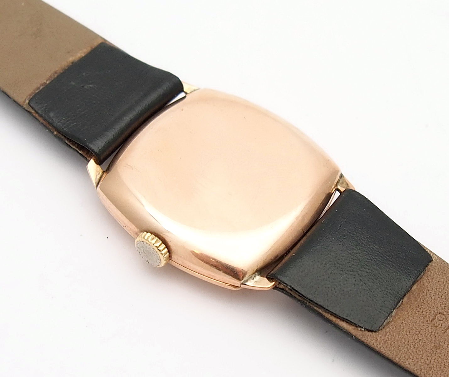9ct Gold Swiss Manual Trench Watch #10791