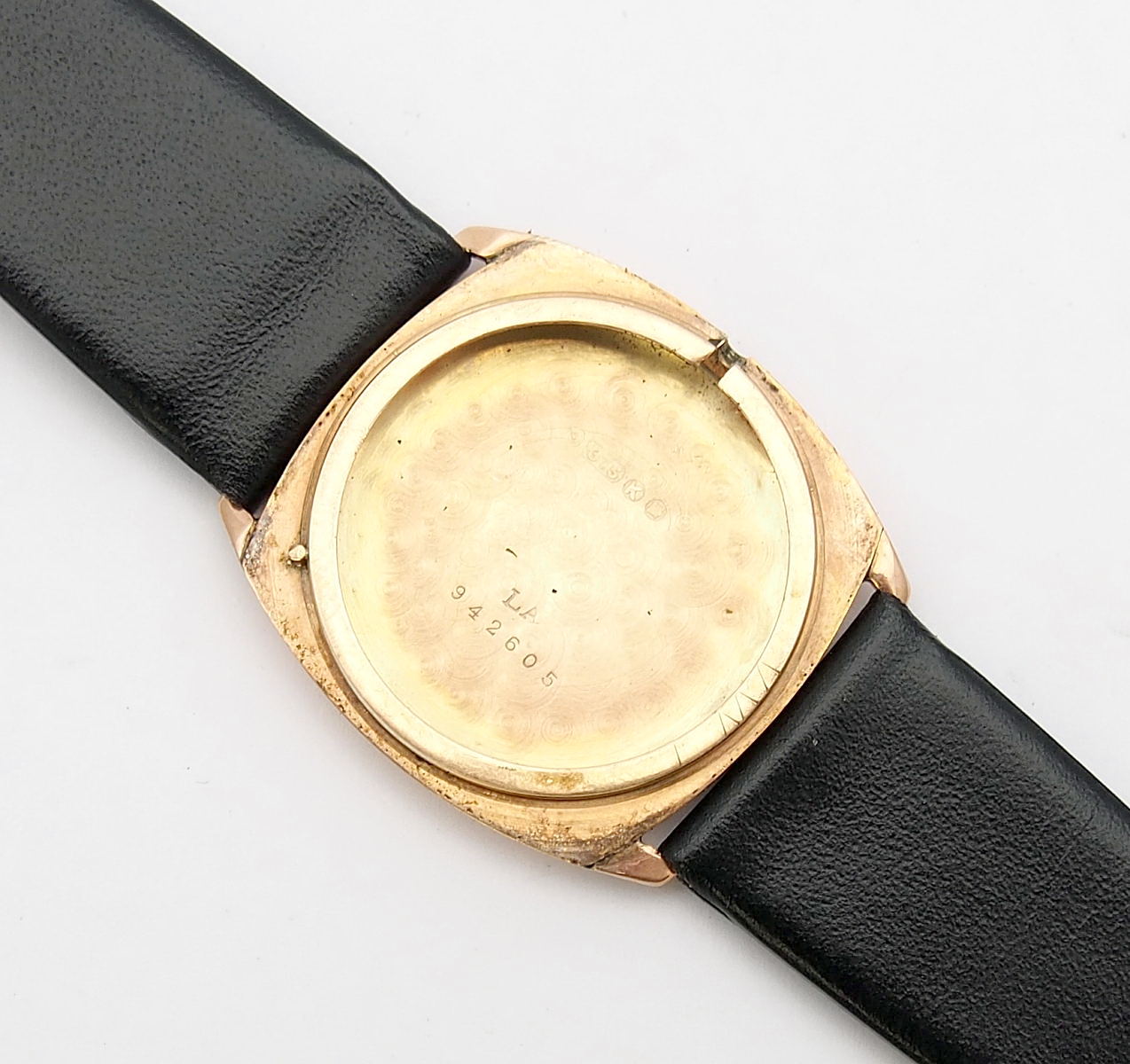 9ct Gold Swiss Manual Trench Watch #10791