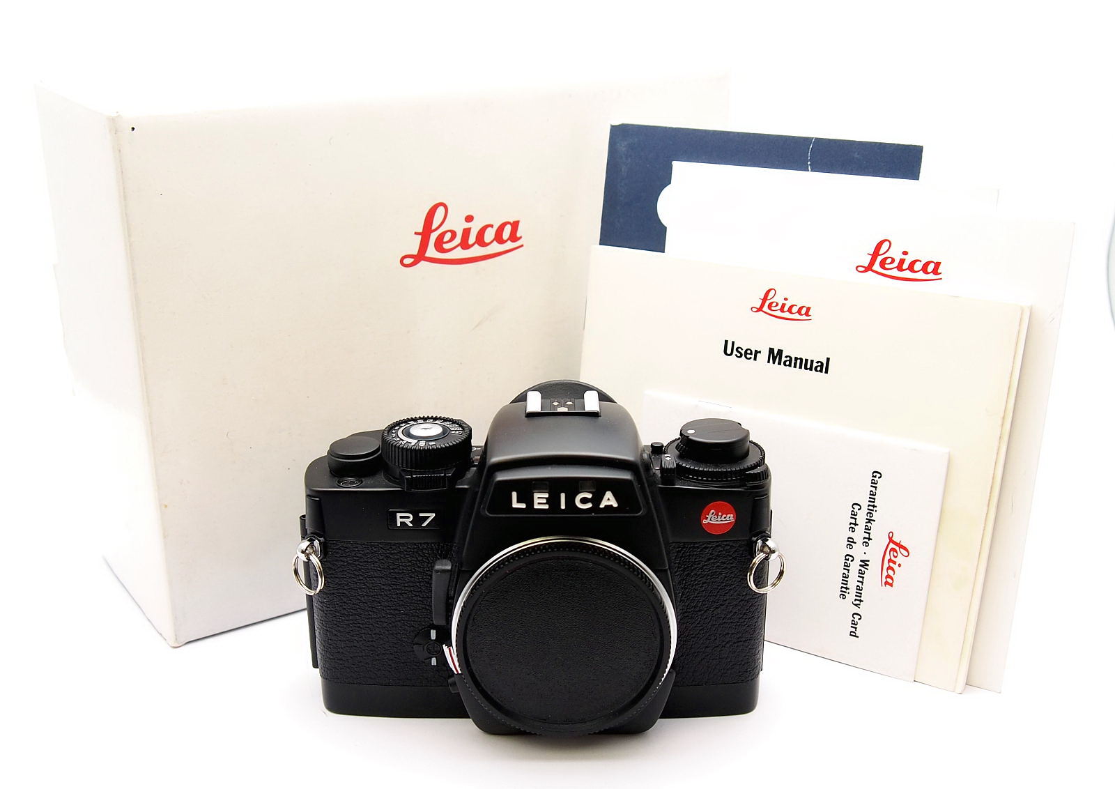 Leica R7 Body, Black, Mint & Boxed with Passport #10123