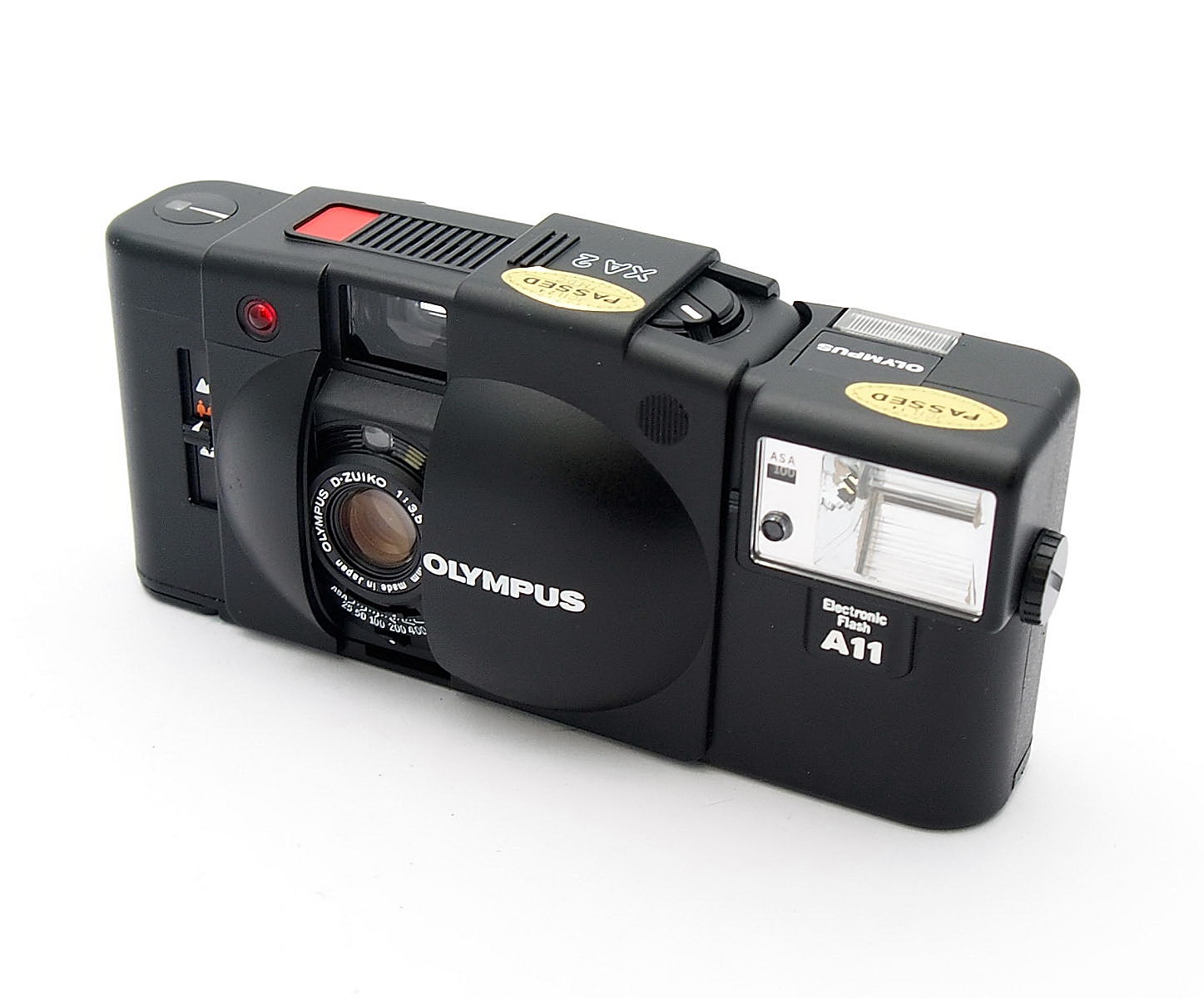 Olympus XA2 35mm Camera + A11, Mint, Cased, Boxed #10446