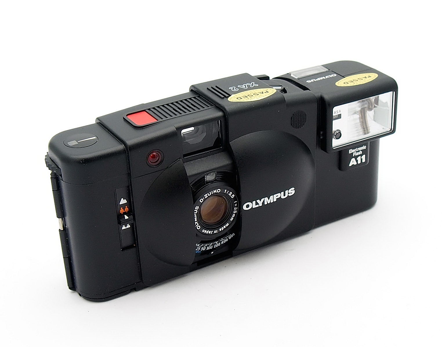 Olympus XA2 35mm Camera + A11, Mint, Cased, Boxed #10446