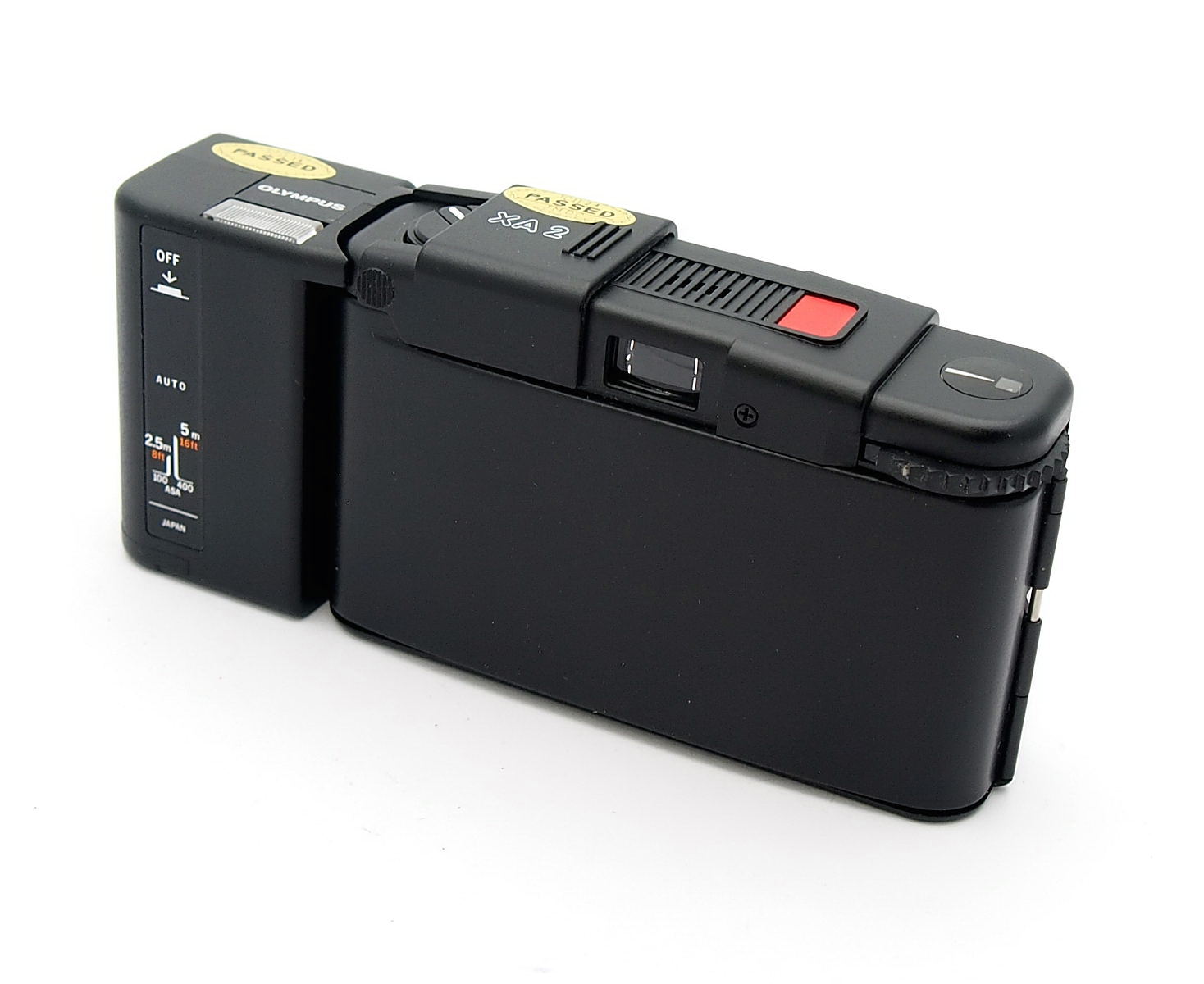 Olympus XA2 35mm Camera + A11, Mint, Cased, Boxed #10446