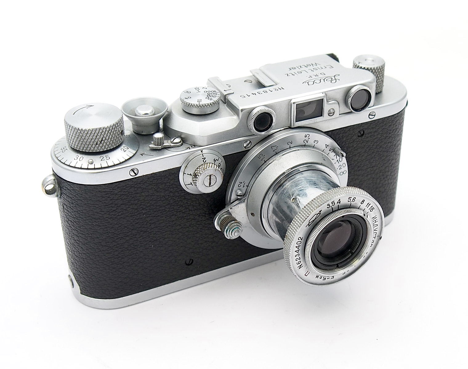 Leica IIIa with 5cm F3.5 Industar-22 Lens #10350