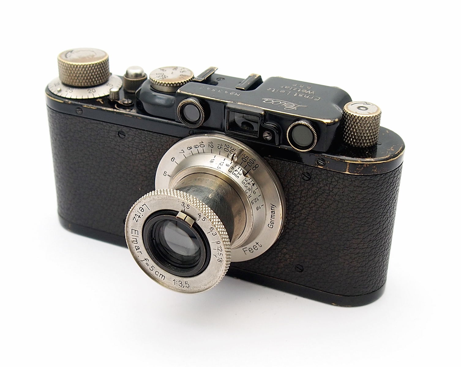 Leica I 1930 Upgraded to 11 with 5cm F3.5 Elmar, c.1934 #10351